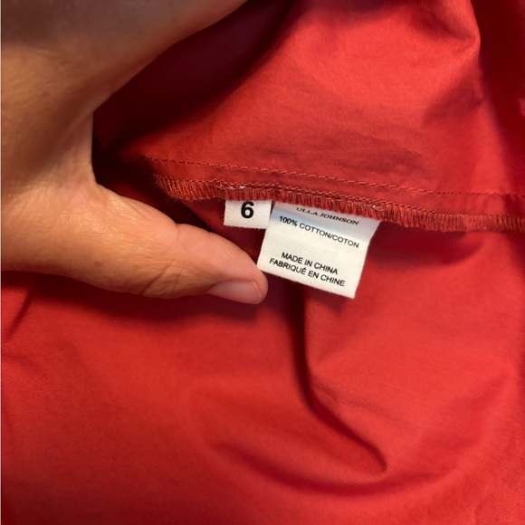 Ulla Johnson Flutter Sleeve Split Neck Top - Picture 4 of 13